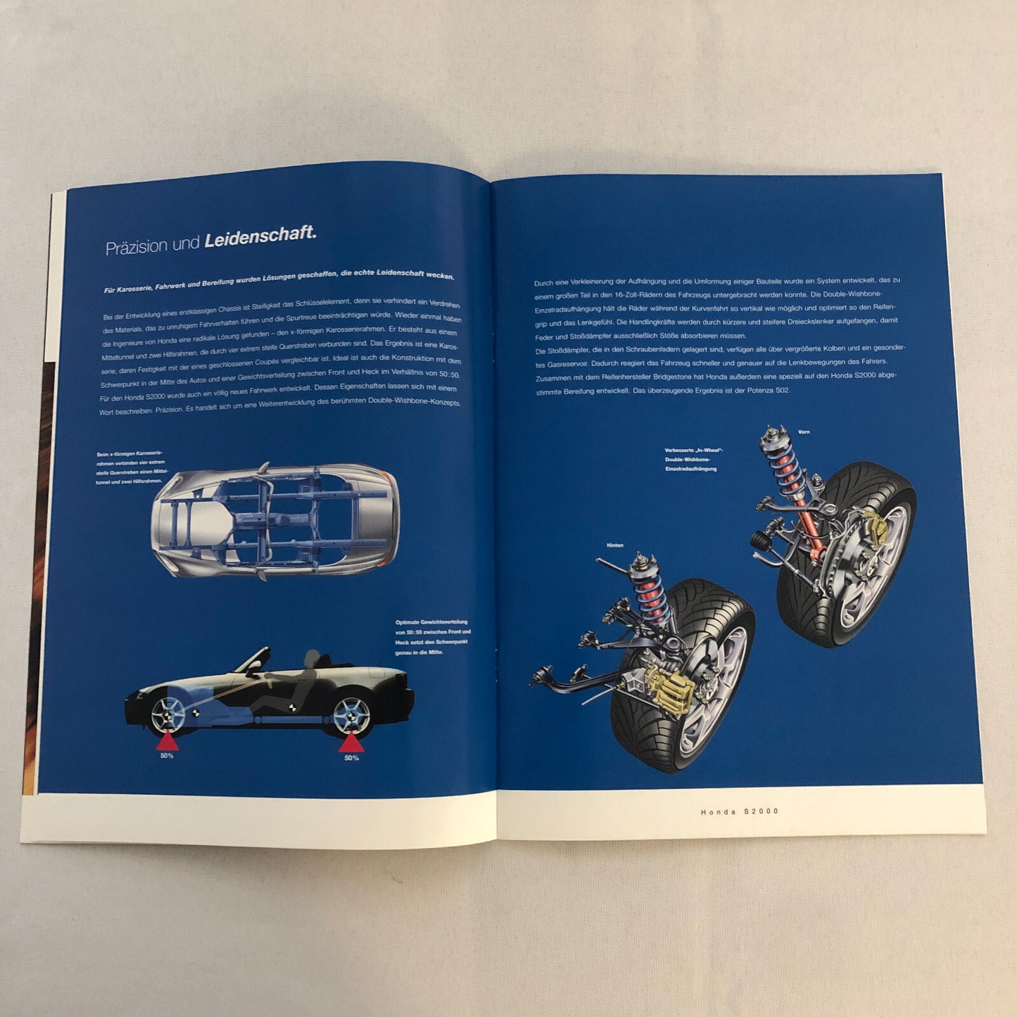 Honda S2000 Car Sales Brochure GERMAN Text European Market