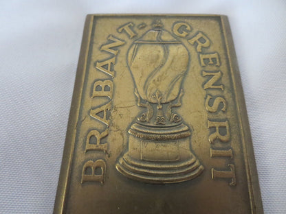 1954 Brabant Grensrit European Car Rally Dash Plaque Badge Emblem 1st Prize 