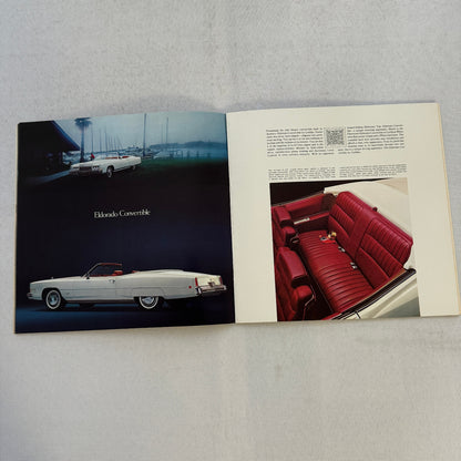 1973 Cadillac Sales Brochure Catalog Fleetwood Brougham Eldorado Coupe DeVille +