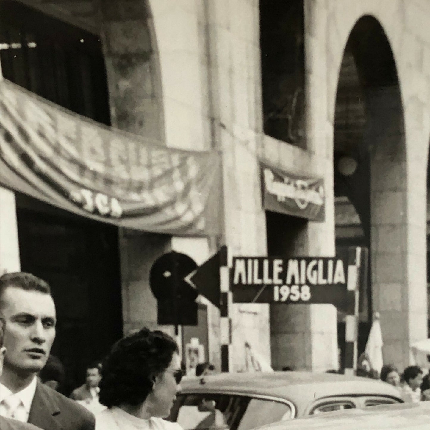 Vintage Renault Rally Rallye Racing Photo Photograph Print - 1958 Mille Miglia