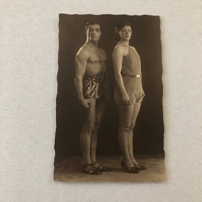 Circus Gymnast Gymnastic Performer Real Photo Postcard RPPC