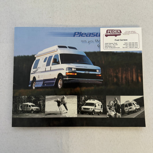 2004 Pleasure Way Motorhome RV Camper Van Sales Brochure Catalog Ford Chevrolet