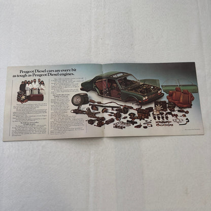 Vintage Peugeot Diesel Car Sales Brochure Catalog Station Wagon Sedan