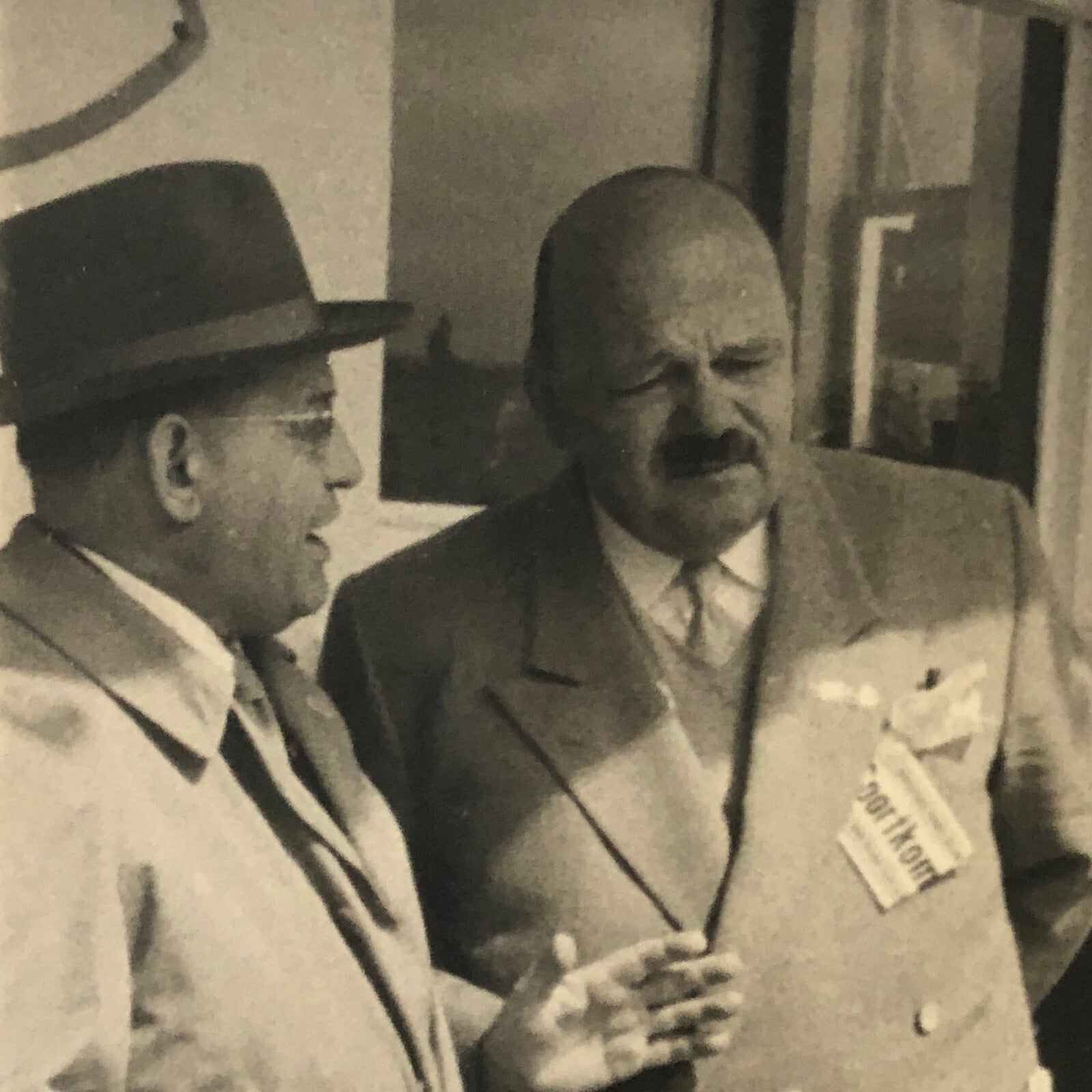 Vintage Racing Photo Photograph Unknown Officials - Tag AL18859