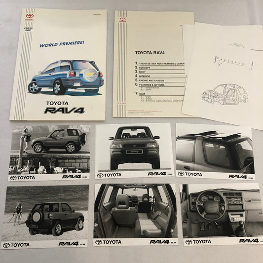 Toyota RAV4 World Premiere Press Kit Brochure with Photos