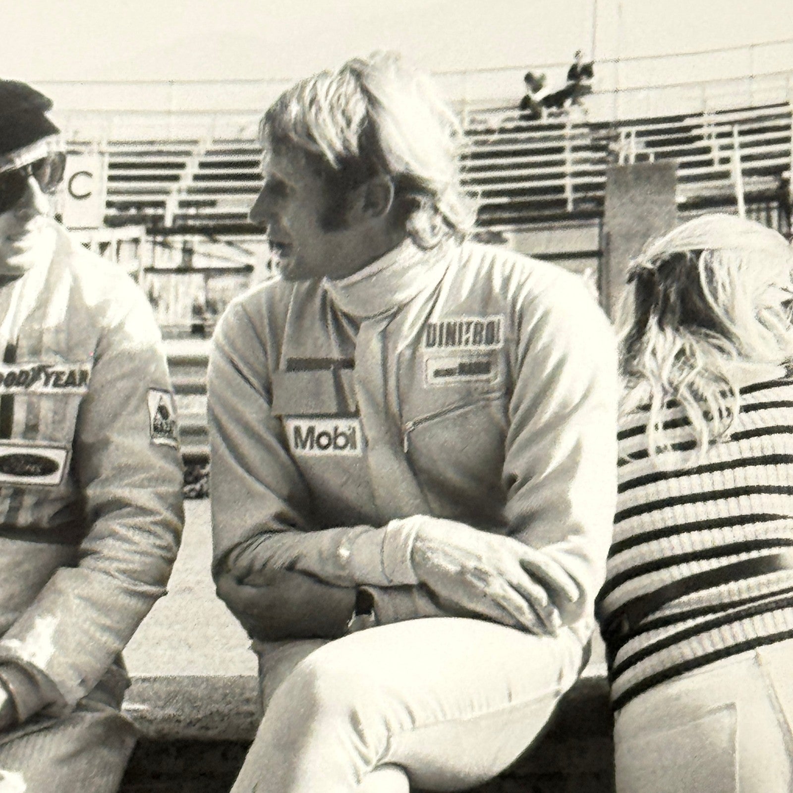 Vintage Racing Photo 1971 Austrian Grand Prix Jackie Stewart Dr Helmut Marko