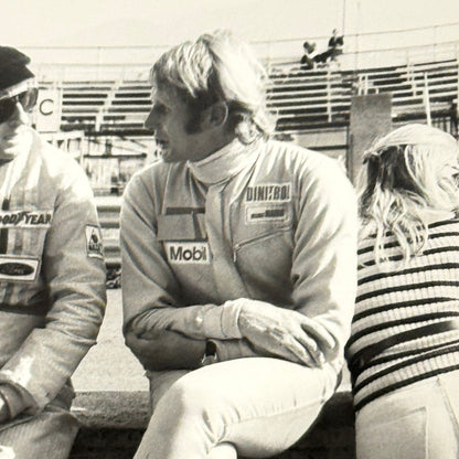 Vintage Racing Photo 1971 Austrian Grand Prix Jackie Stewart Dr Helmut Marko