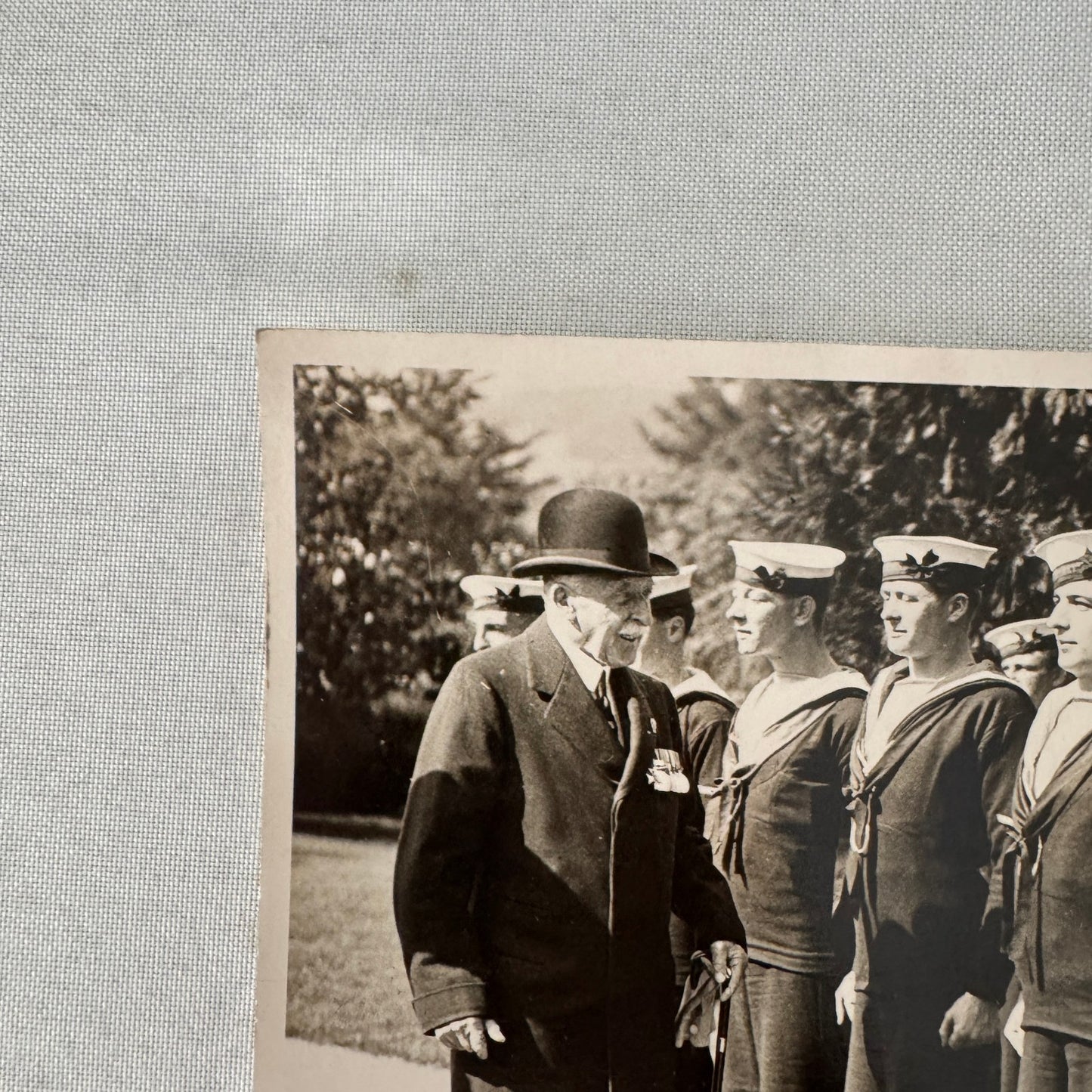 Duke of Connaught Inspects British Legion Military HMS Queen Elizabeth 1932