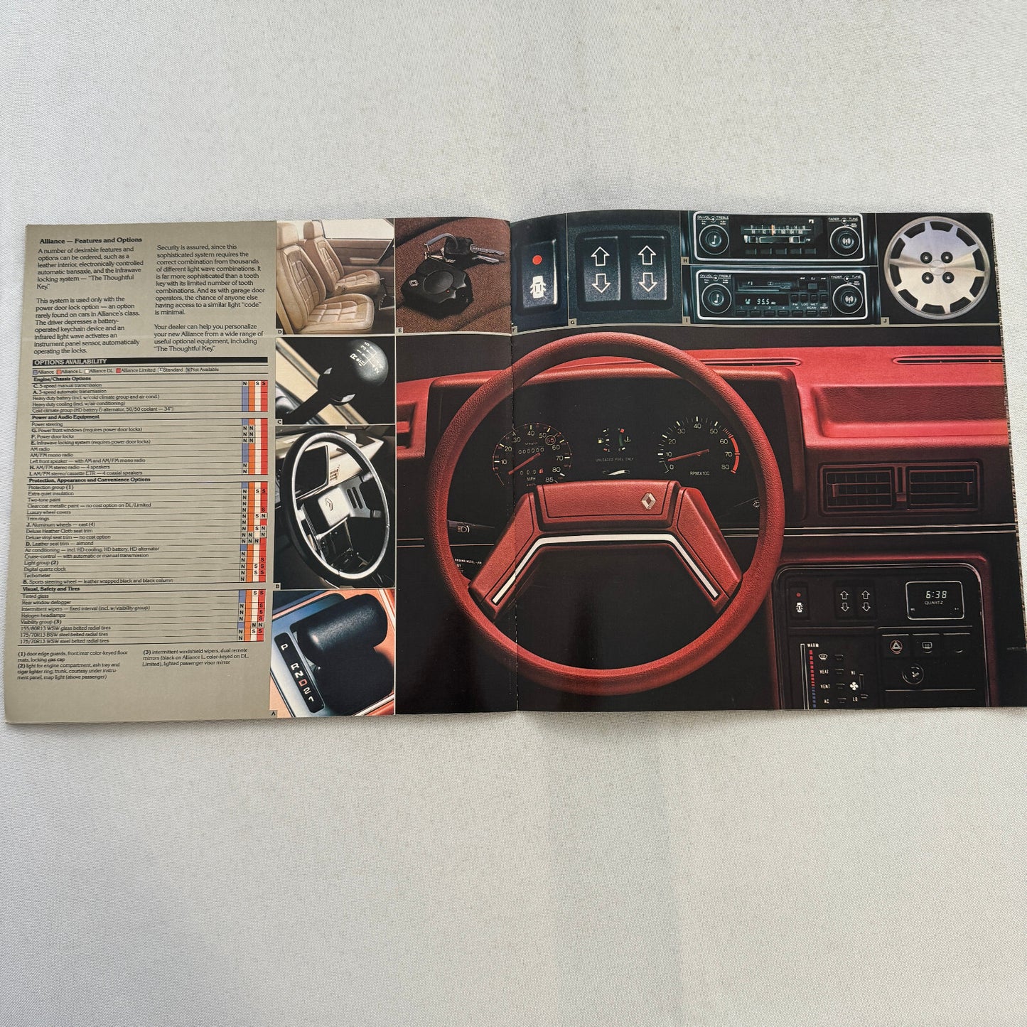 1983 Renault Alliance Car Sales Brochure Catalog Advertising Limited L DL