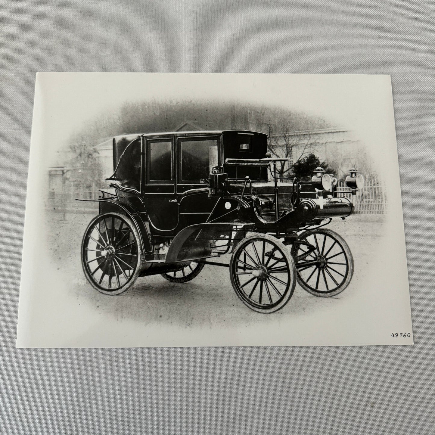 1896 Daimler Mercedes Benz Taxi Wagon Factory Press Photo 1996 ?
