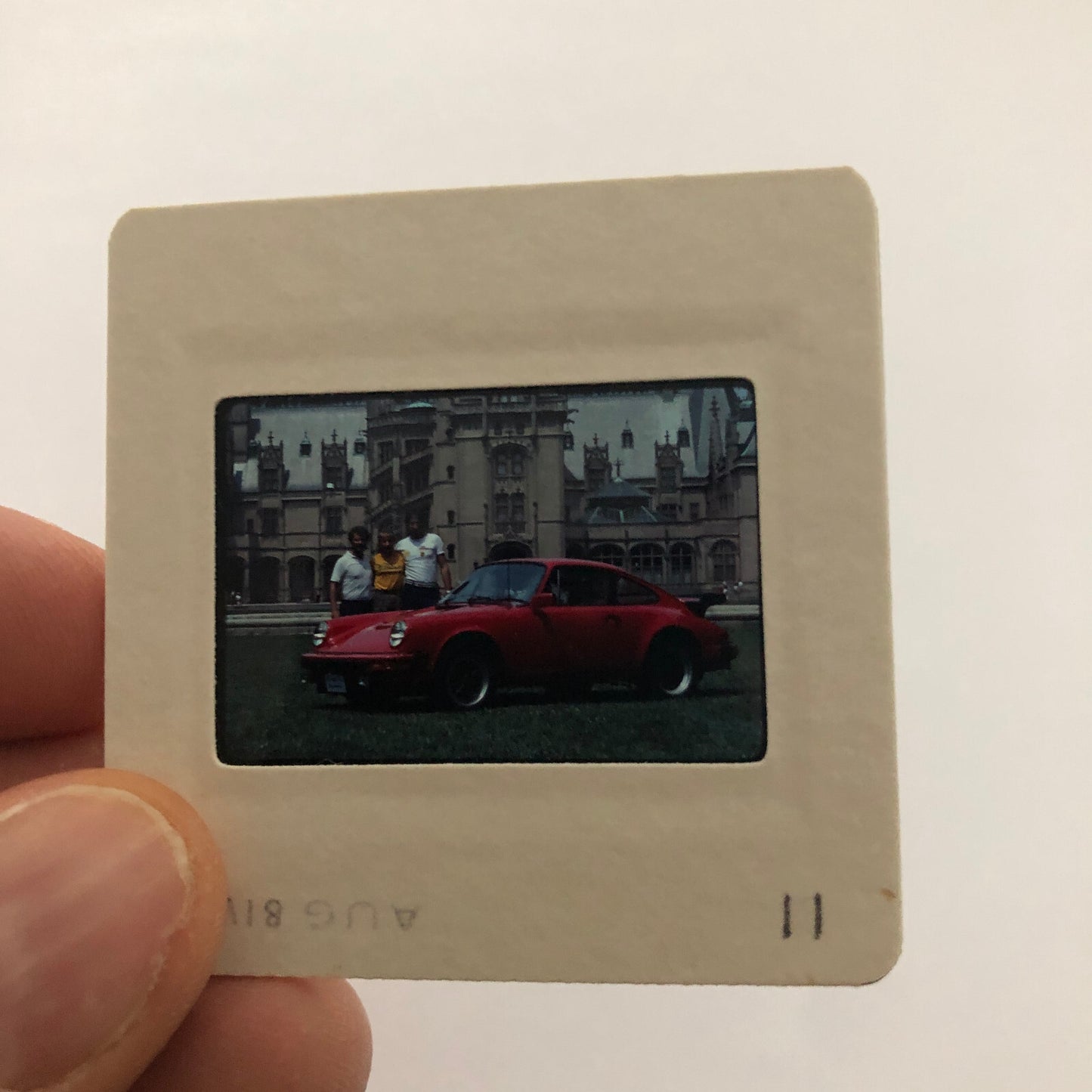 Porsche 911 Car 35mm Photo Slide Vintage 1981