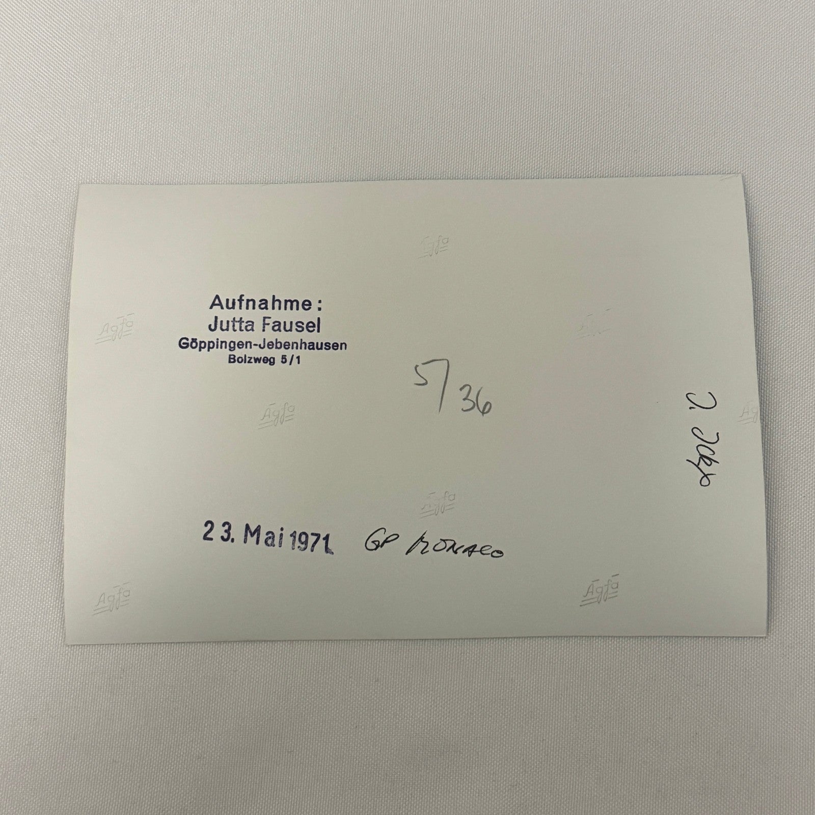 Vintage Racing Photo 1971 Monaco Grand Prix Race Driver Jacky Ickx Motorsport