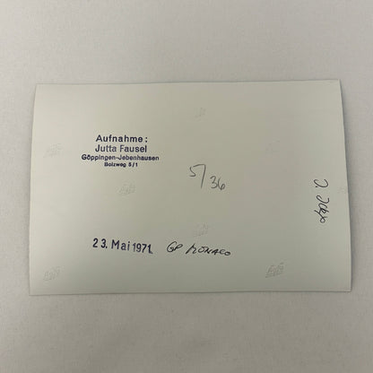 Vintage Racing Photo 1971 Monaco Grand Prix Race Driver Jacky Ickx Motorsport