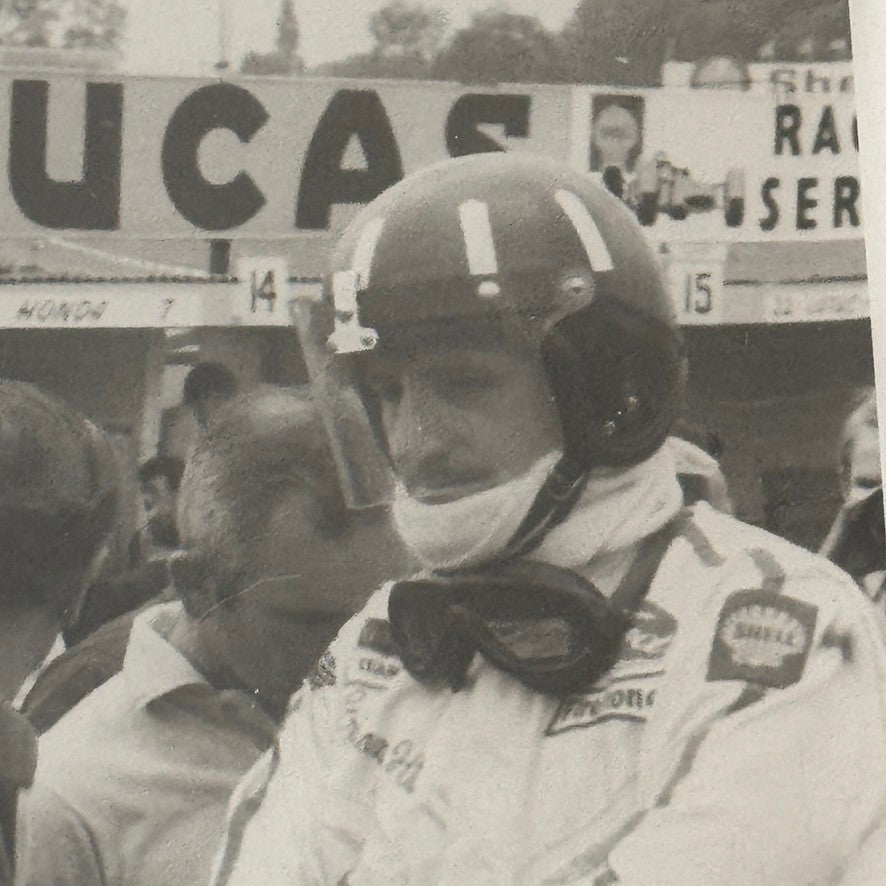 Vintage Racing Photo Photograph Graham Hill and Unidentified Driver