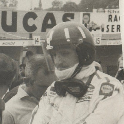 Vintage Racing Photo Photograph Graham Hill and Unidentified Driver