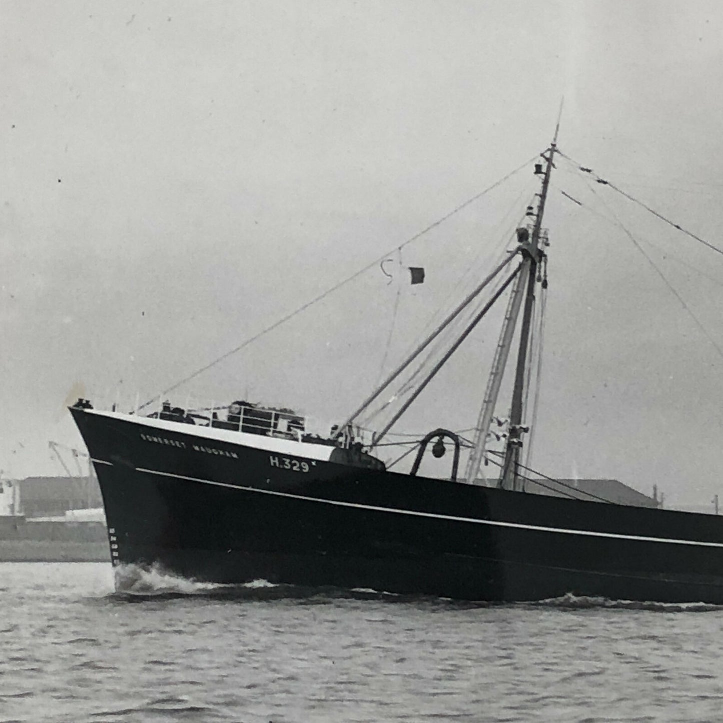 Vintage Somerset Maugham Ship Boat Photo Photograph Lot of 2
