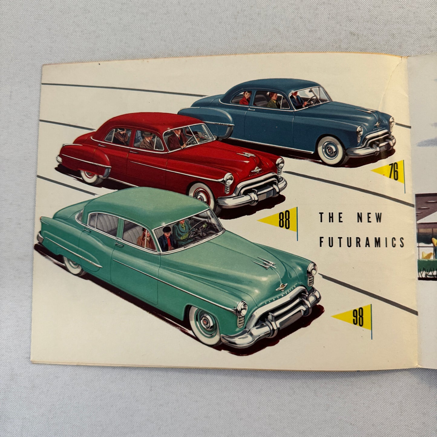 Oldsmobile Sales Brochure Catalog 76 88 98 Coupe Sedan Convertible 1950 1951