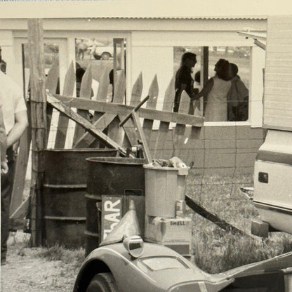 Vintage Racing Photo Photograph McLaren Can Am Car Camper Truck