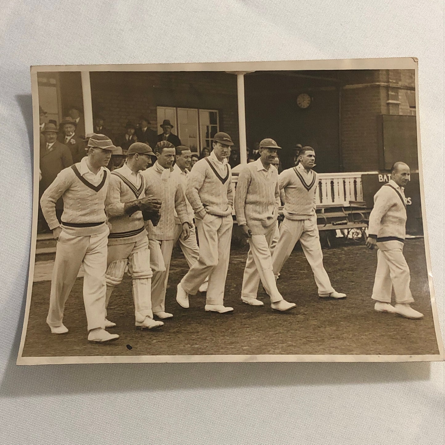Press Photo Photograph Cricket Match West Indies Cricket Team Cricketers 1933