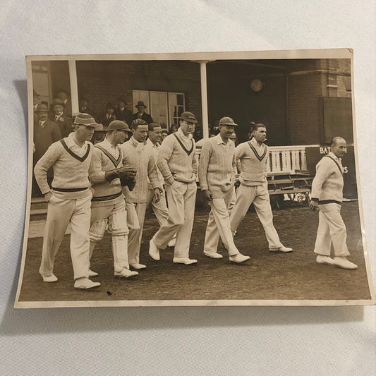 Press Photo Photograph Cricket Match West Indies Cricket Team Cricketers 1933