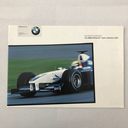 2001 BMW Williams F1 Team Collection Clothing and Lifestyle Accessories Brochure
