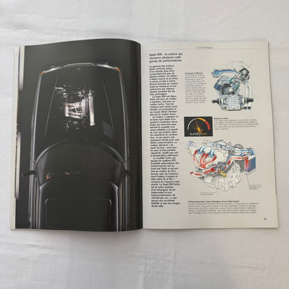 1988 Saab 900i 900 Turbo Car Sales Brochure Catalog Vintage FRENCH European
