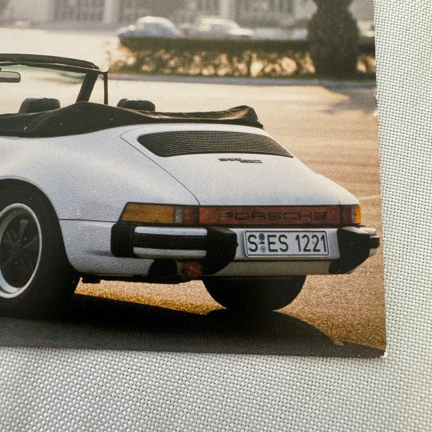 Porsche 911 SC Convertible Postcard Vintage Image Printed 2015