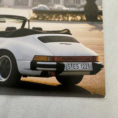 Porsche 911 SC Convertible Postcard Vintage Image Printed 2015