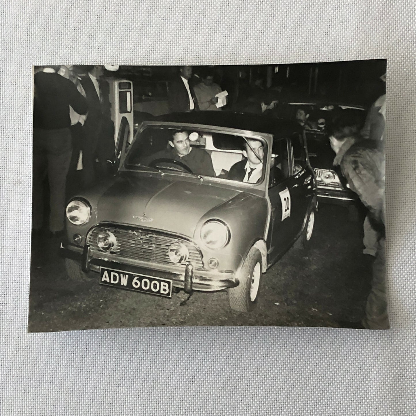 Vintage MINI Racing Car Photo Photograph Print - Rally Rallye Car ? 