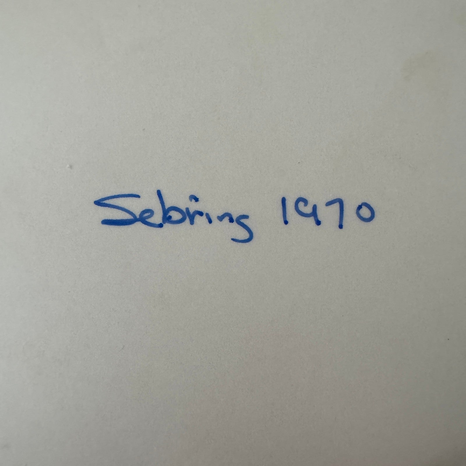 Vintage Racing Photo Photograph 1970 Sebring