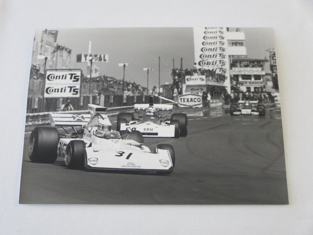 Vintage German Grand Prix Racing Photograph Photo - Jochen Mass Surtees Ford 