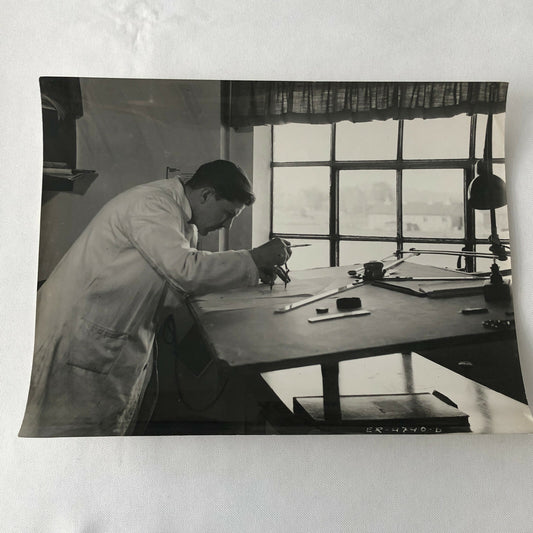 Antique Vintage Photograph Engineer or Industrial Designer Denmark Ergo Trailer