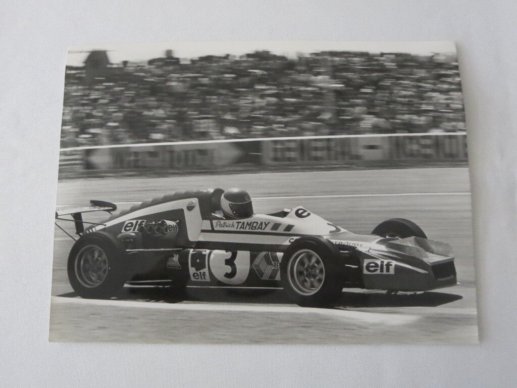 Vintage 1973 French Grand Prix Racing Photograph Photo - Patrick Tambay #3 