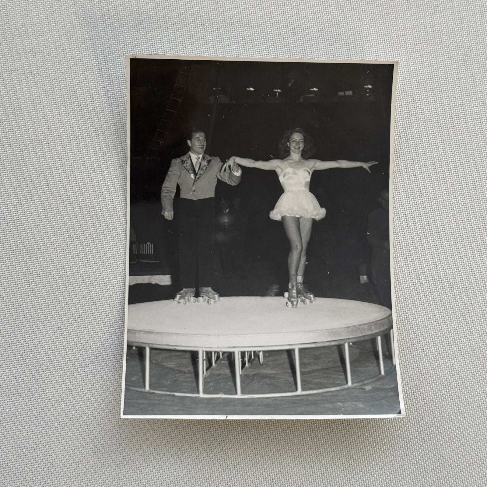 Circus Rollerskating Roller Skate Circus Act Photo Photograph Vintage