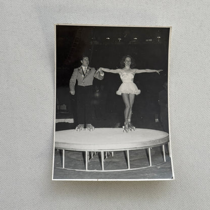 Circus Rollerskating Roller Skate Circus Act Photo Photograph Vintage
