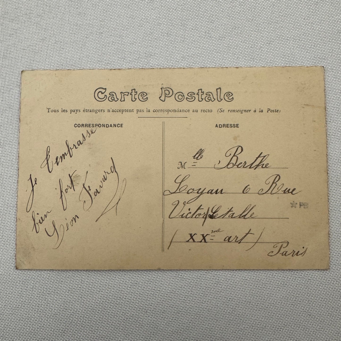 Vintage Zeppelin Airship Dirigible Postcard Post Card French La Republique