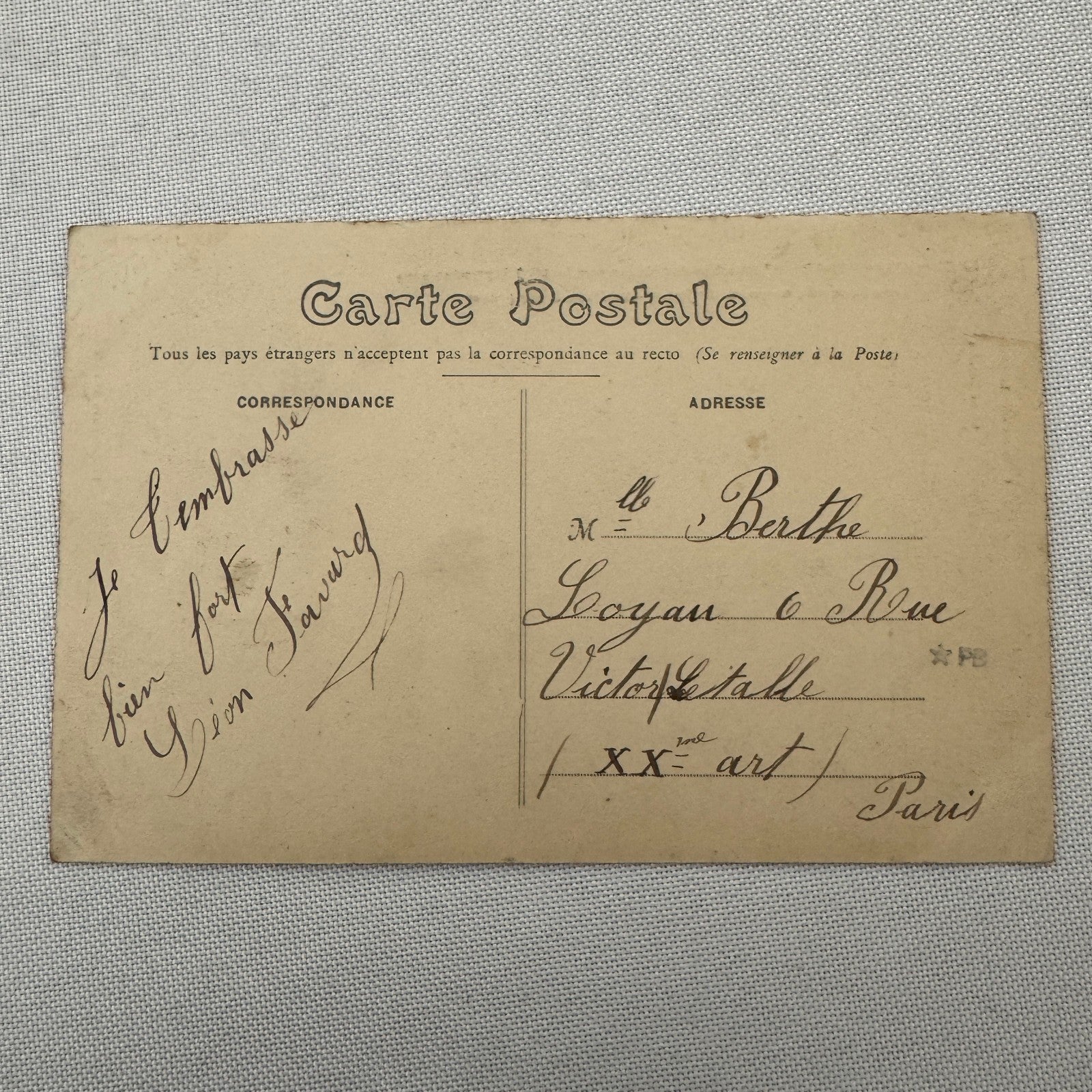 Vintage Zeppelin Airship Dirigible Postcard Post Card French La Republique