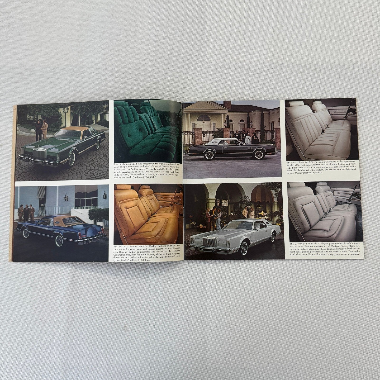 1977 Lincoln Car Sales Brochure Catalog Lincoln Continental Mark V