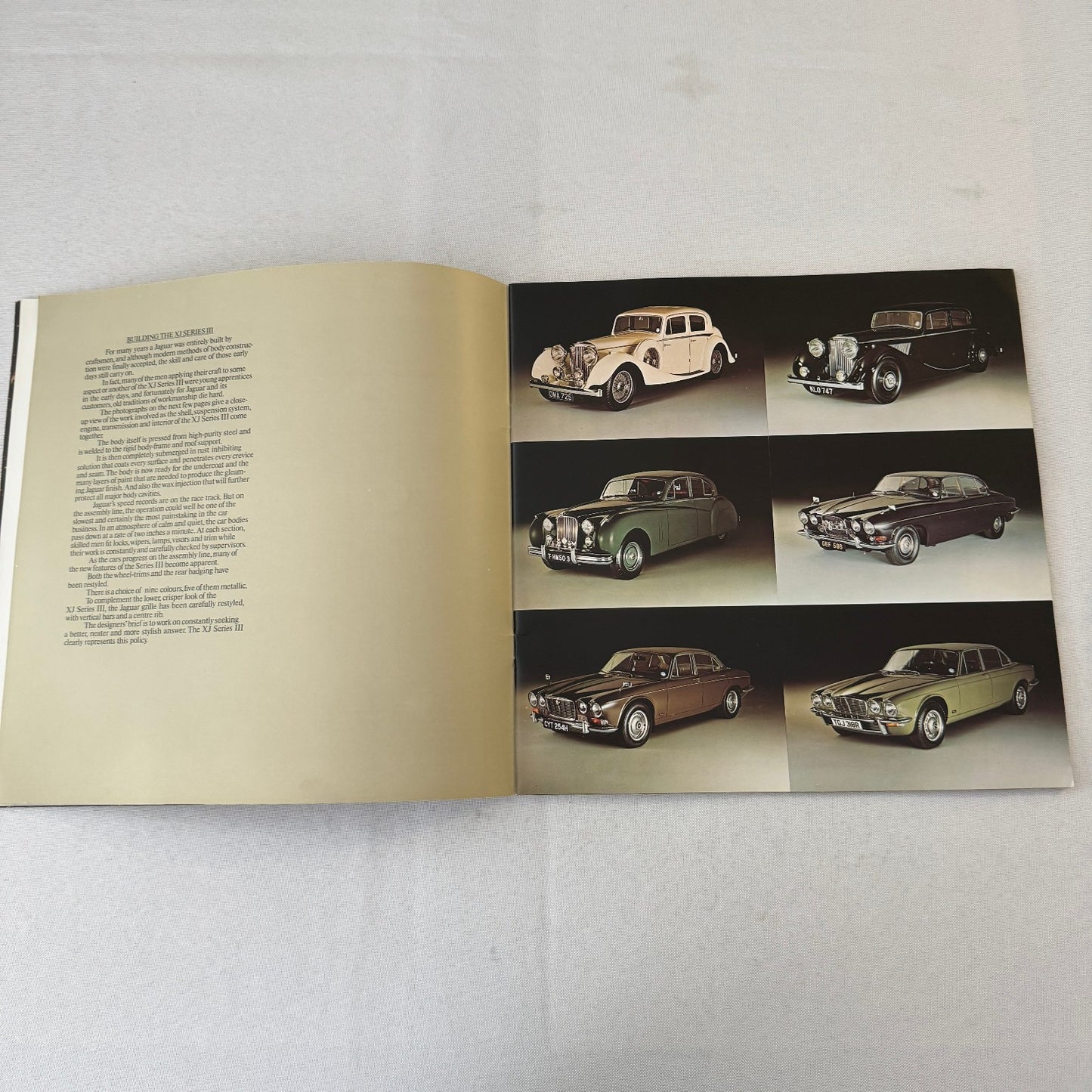 Jaguar XJ Series III Vintage Car Sales Brochure Catalog Advertising