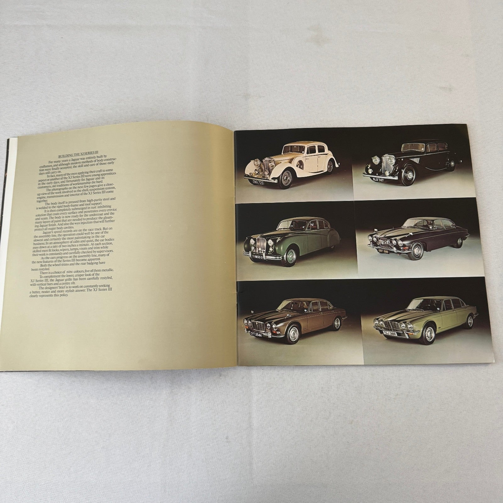 Jaguar XJ Series III Vintage Car Sales Brochure Catalog Advertising
