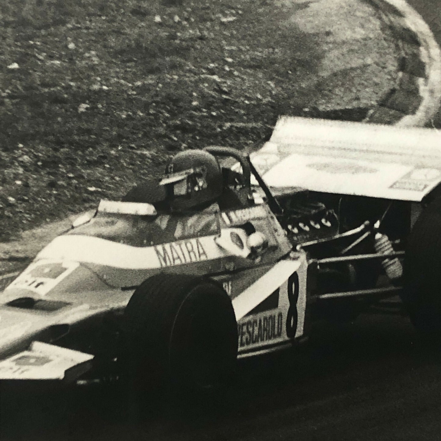 Vintage Racing Car Photo Photograph Print Henri Pescarolo Matra Car 