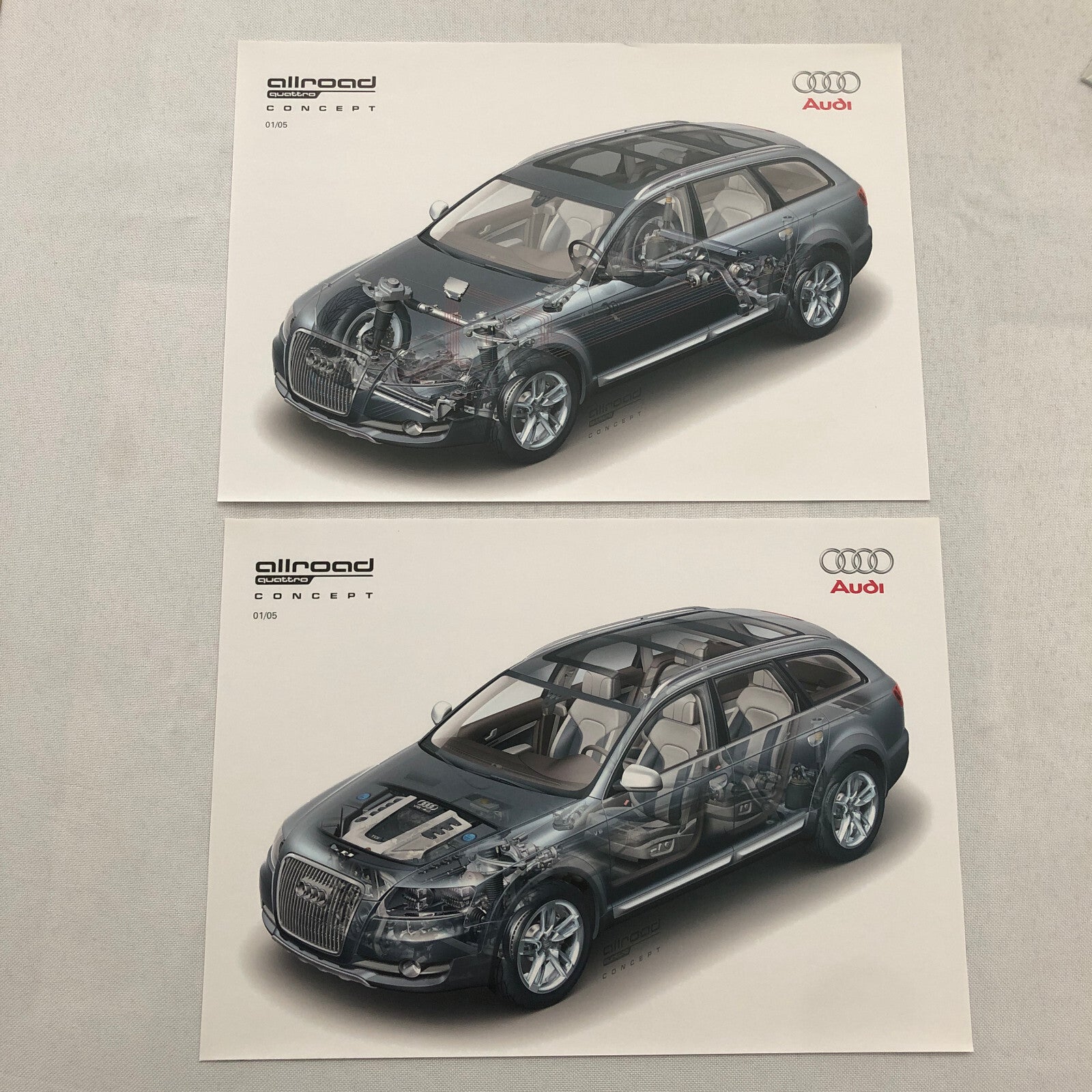 Audi Allroad Quattro Station Wagon Concept Car Press Kit Photo CD GERMAN Text
