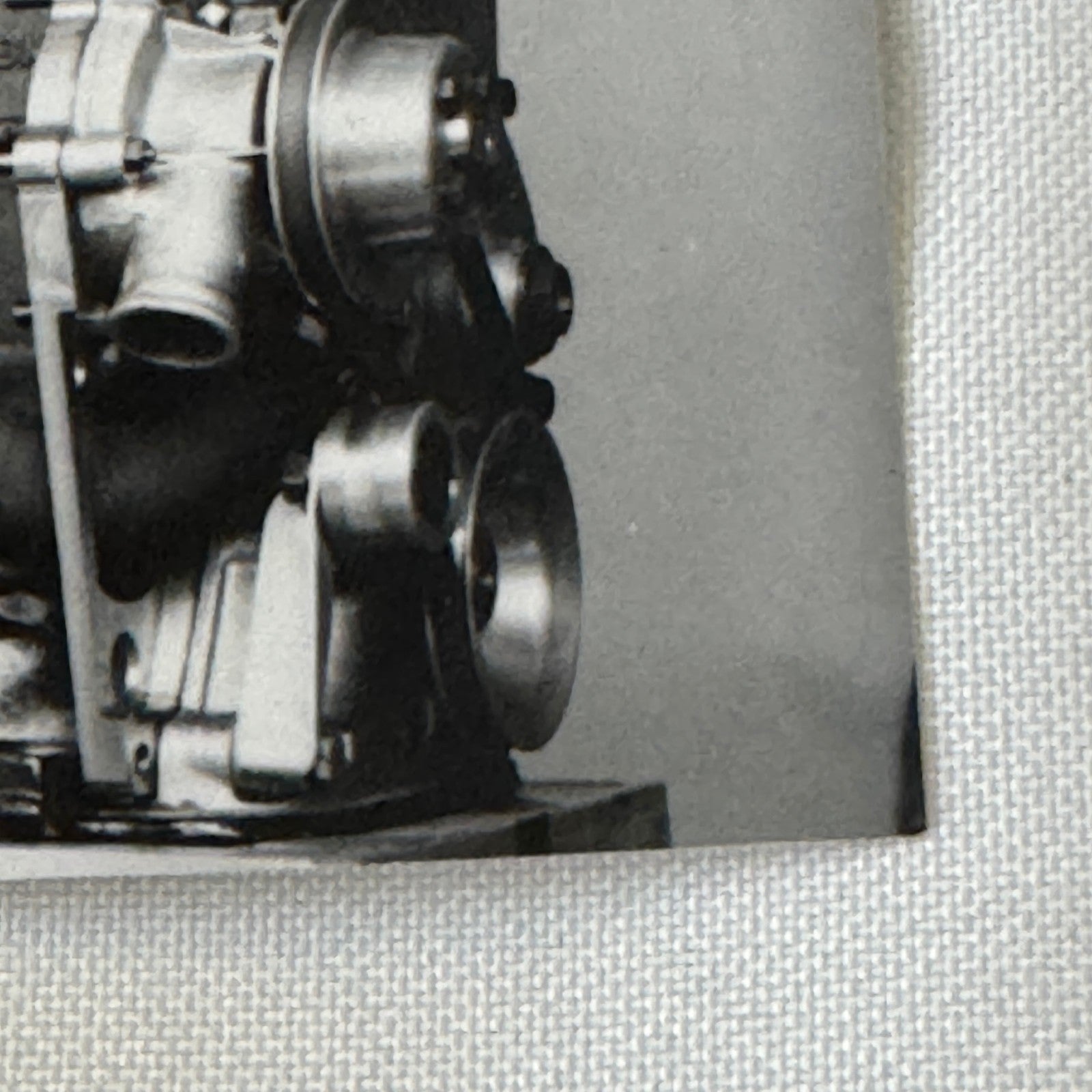 Vintage Car Engine Photo Photograph Print Racing Motor
