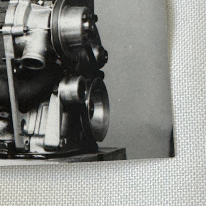 Vintage Car Engine Photo Photograph Print Racing Motor