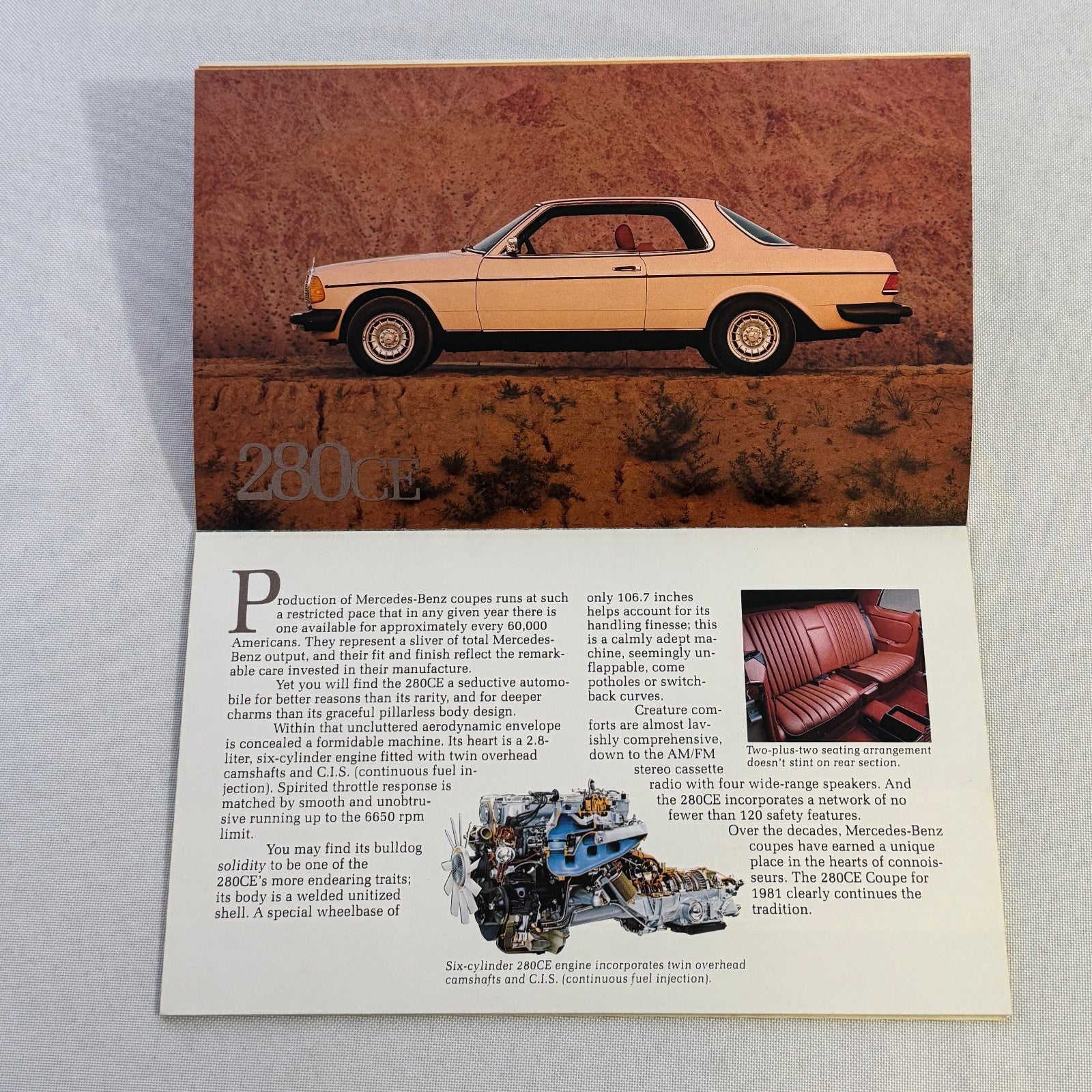 1981 Mercedes Benz Brochure Catalog 380 SLC 380SL 380 SL SEL 300SD 300TD 300D