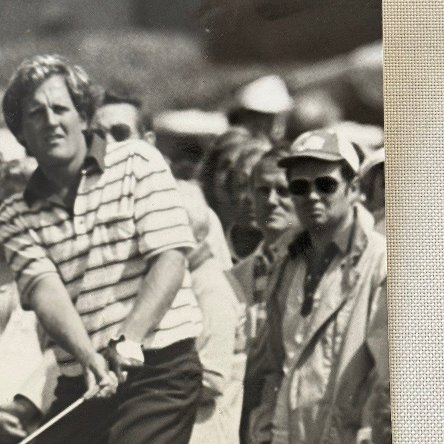 Vintage Golf Photograph Professional Golfer Unidentified 1981