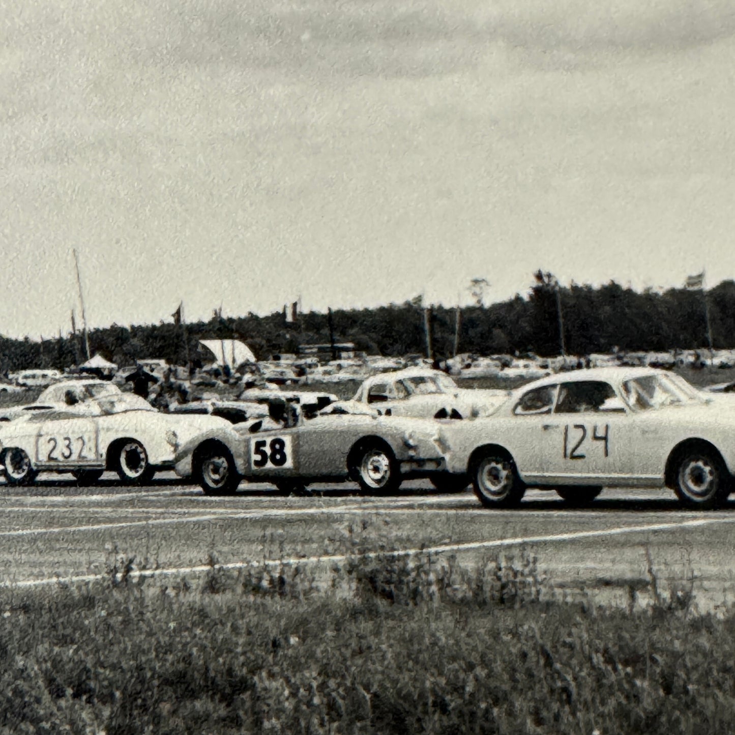 Vintage Racing Photo Photograph Alfa Romeo Porsche MG MGA