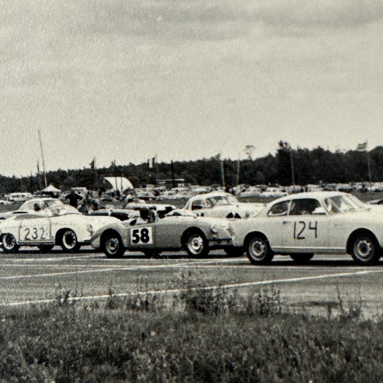 Vintage Racing Photo Photograph Alfa Romeo Porsche MG MGA