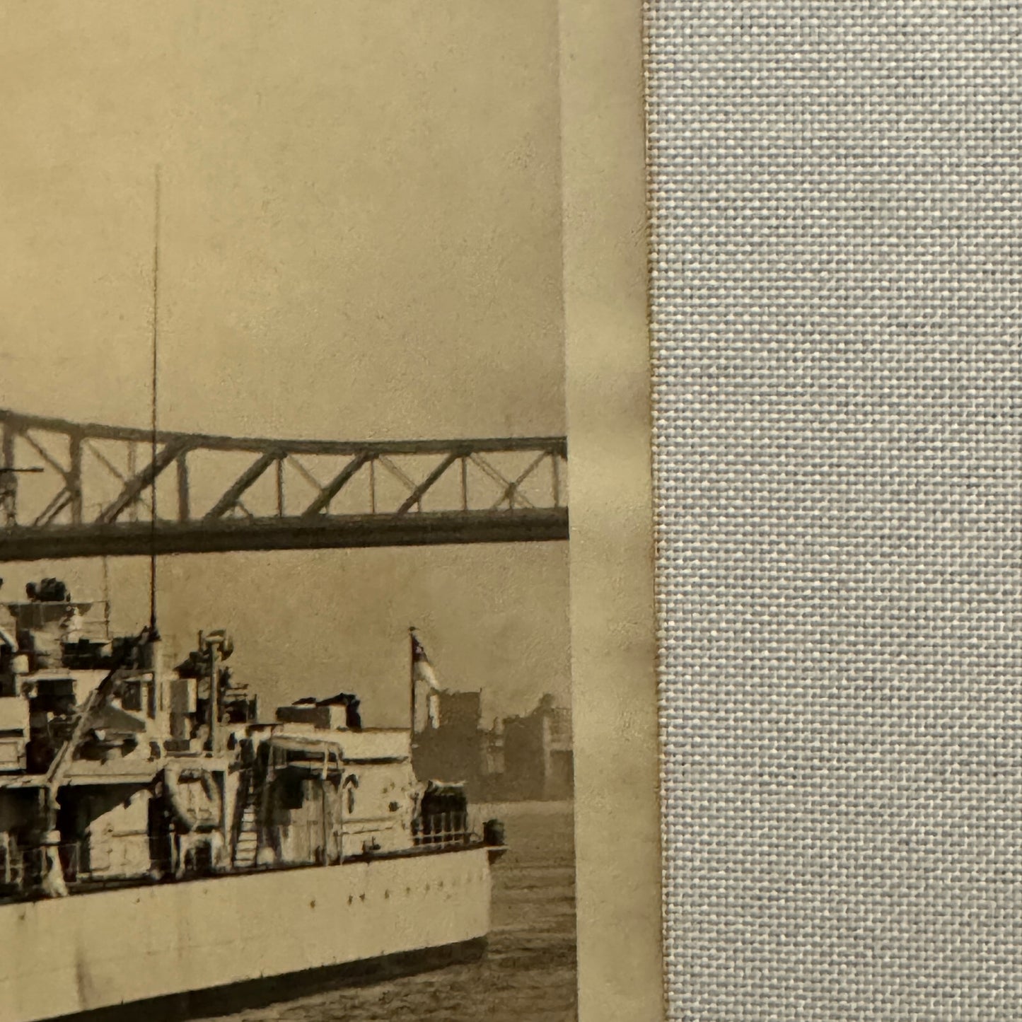 Royal Canadian Navy Military Ship Photo Photograph Vintage Destroyer Haida