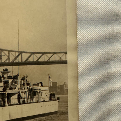 Royal Canadian Navy Military Ship Photo Photograph Vintage Destroyer Haida